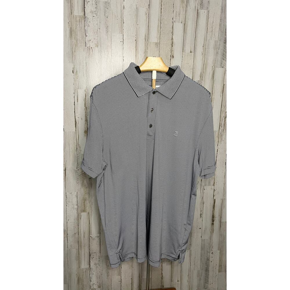 IZOD Men's XL Striped Golf Polo Shirt‎ Multicolor Short Sleeve Casual